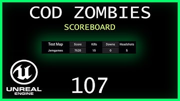 SCOREBOARD Unreal Engine 5 COD Zombies series Part 107