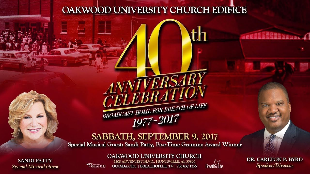 Sabbath Worship Experience Sep. 9, 2017 | Speaker Dr. Carlton Byrd | Music Guest Sandi Patty