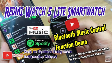 Redmi Watch 5 Lite Smartwatch - Bluetooth Music Control Function Demo