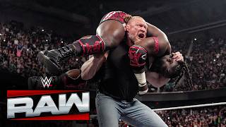 Brock Lesnar RETURNS to F5 Oba Femi: Raw highlights, May 18, 2026