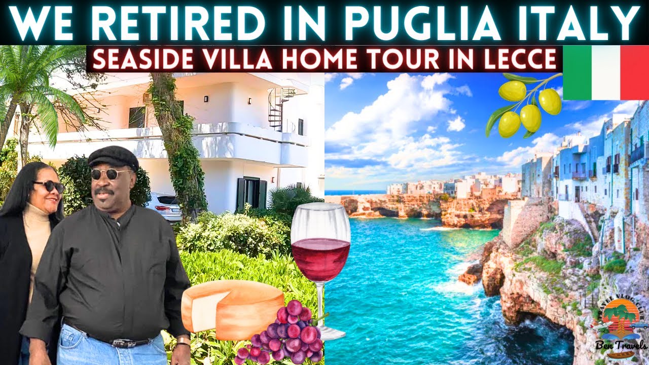 Tour Our SEASIDE VILLA in Puglia LECCE Italy | We Left The United States To Retire in ITALY 🇮🇹