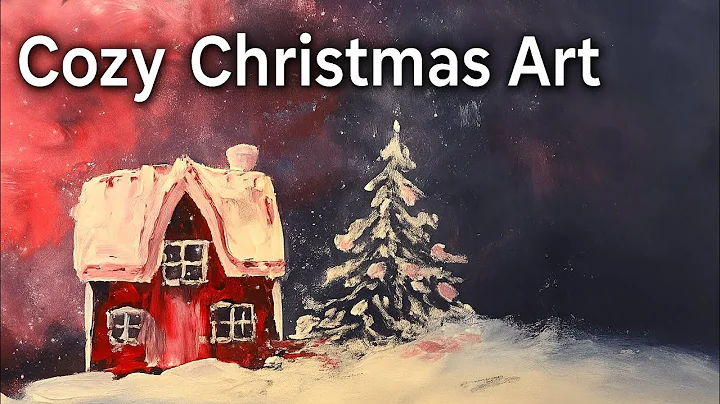 Relax & Paint 🎄 Cozy Christmas Acrylic Painting | Palette Knife Art