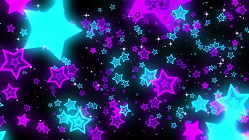 Stars Neon Abstract Background Looped Video | Ultra HD 4K