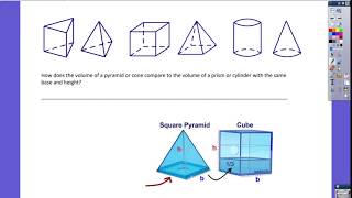 Chapter 11 Section 4: Volume of Pyramid/Cone