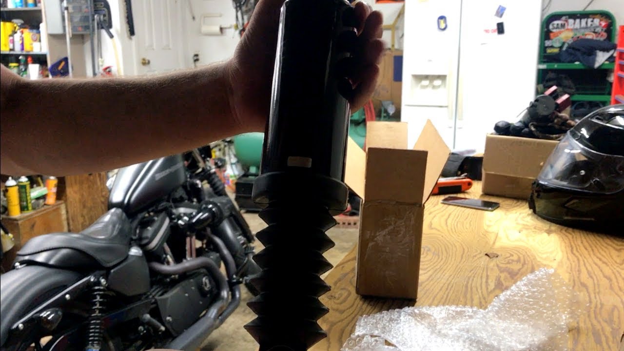 Installing Harley Road King Air Shocks on Sportster Iron 883
