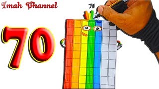 Numberblocks 70 - Draw and coloring number 70 by Imah Channel Numberblocks 70 - Draw and coloring number 70 by Imah Channel