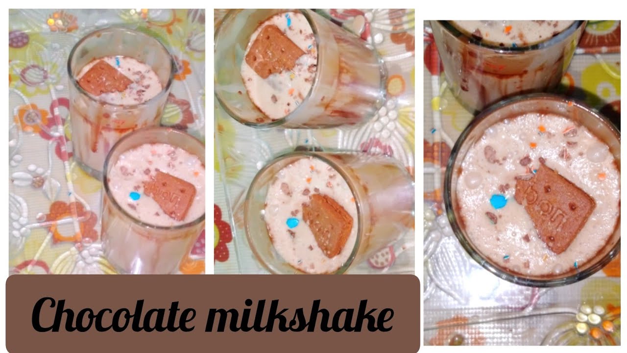 Chocolate milk shake recipe in telugu Chocolate shake without using