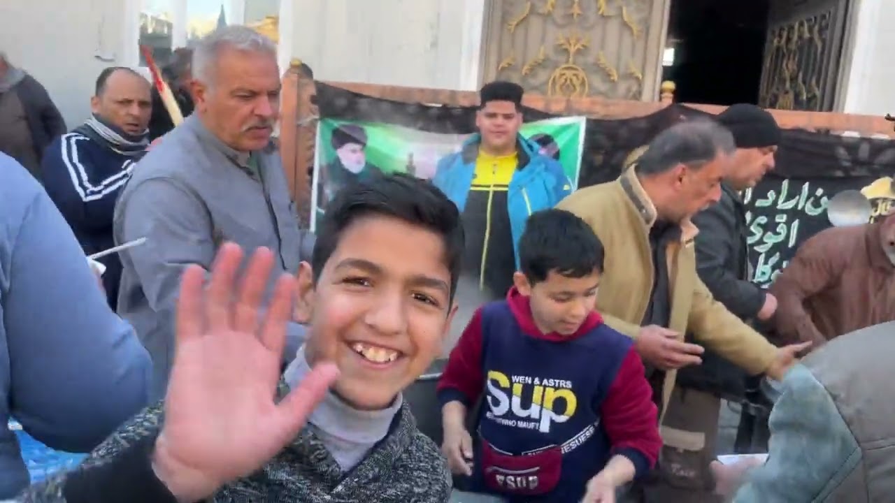 خدمه زوار الامام الكاظم علية السلام شرف لنا اهالي الكريعات حسينية الصدرين