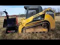 Testing the Woodmaxx skid steer front mount wood chipper