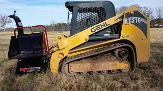 Testing the Woodmaxx skid steer front mount wood chipper
