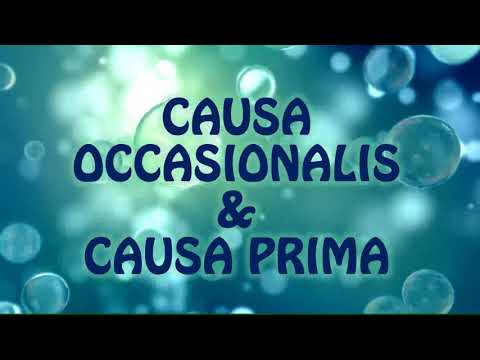 ||CAUSA OCCASIONALIS & CAUSA PRIMA||