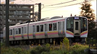 信越本線上り始発420M E129系A24編成【4K】