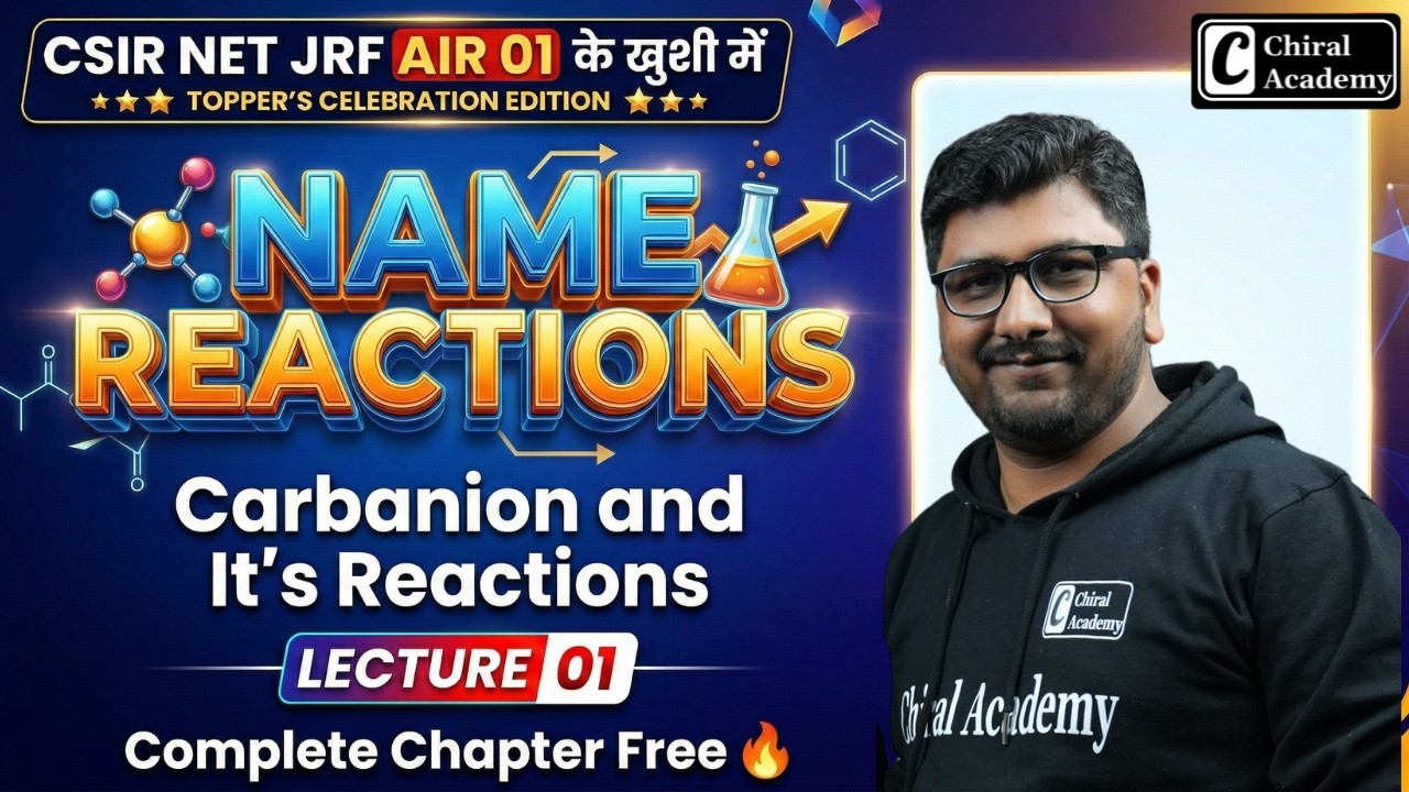 Name Reaction | Carbanion and its Reactions | Avinash Sir | Chiral Academy