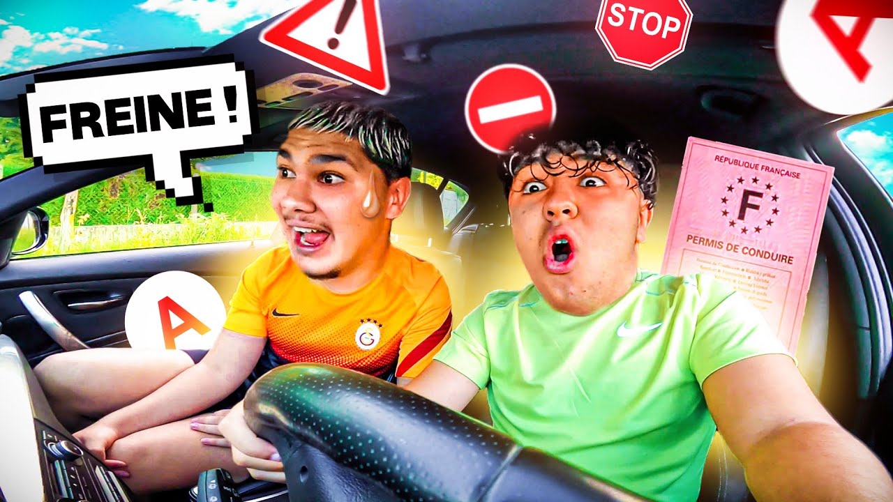 ON PASSE LE PERMIS ENTRE FRÈRE POUR LA PREMIÈRE FOIS ! (c'est la panique)