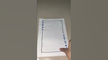 diy easy and simple border design aesthetic borders | #craftyhub #borderdesign #shortvideo