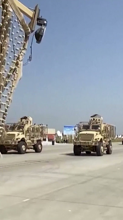 Taliban shows off military hardware on anniversary of Afghanistan takeover | AJ #shorts