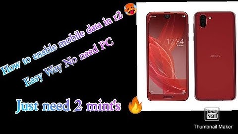 HOW TO ENABLE MOBILE DATA IN R2 🥶🔥| COMPLETE SOLUTION NO NEED PC SIMPLE METHOD 🥵