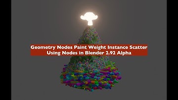 LIVENODING Geometry Nodes + Point Cloud Instance Scatter Using Paint Weight