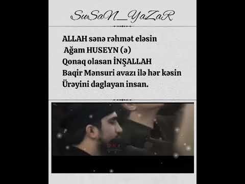 Baqir Mənsuri avazi ile ürək daglayan insan #keşfet