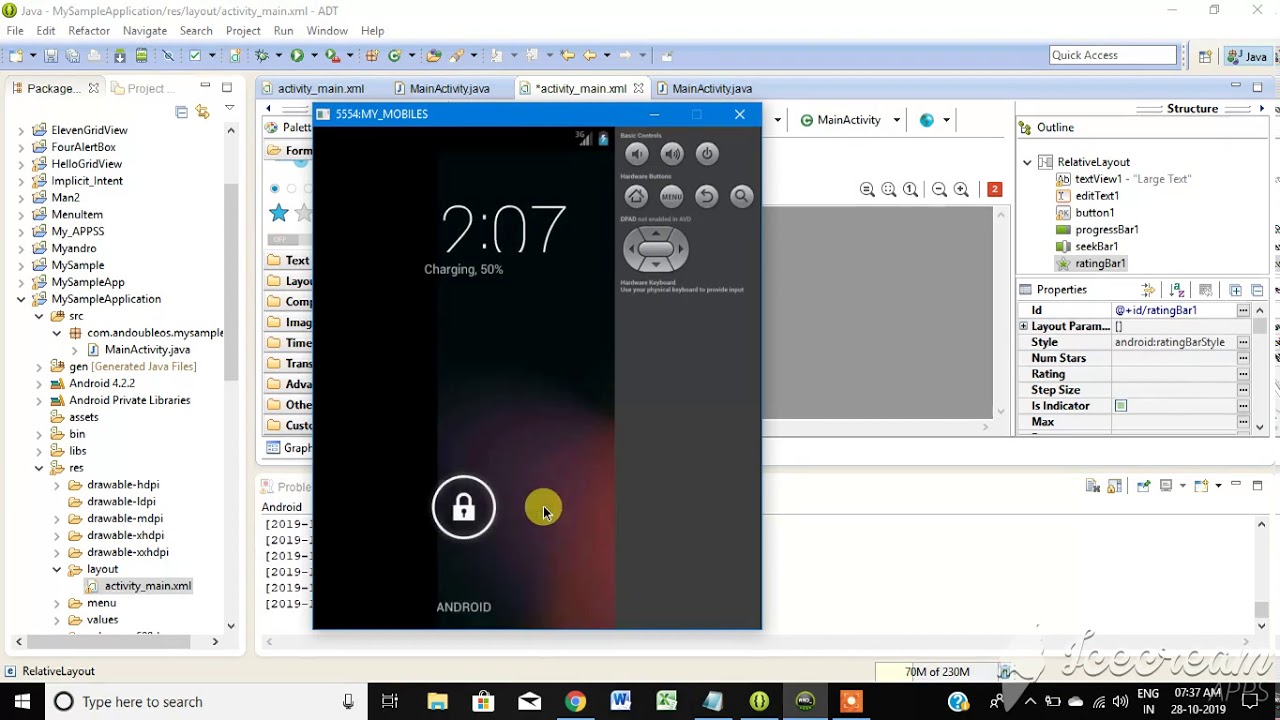 How to Run Android Application using Eclipse IDE with AVD - YouTube