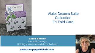 Violet Dreams TriFold Card