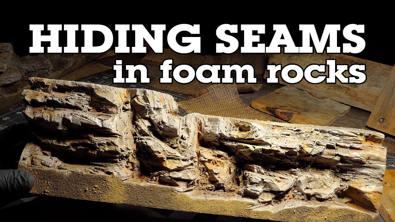 Foam Rocks For Model Trains | Hiding The Seams - YouTube