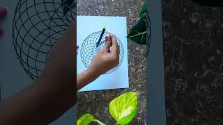 Famous Easy ILLUSION art Drawing/ Final look കിടിലം ആണെ don't miss it/ Easy Geometry pattern #viral #shorts Wealth