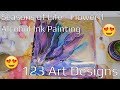 Alcohol Ink Flower "Seasons of LIfe" | Fluid Art | Purple Flower