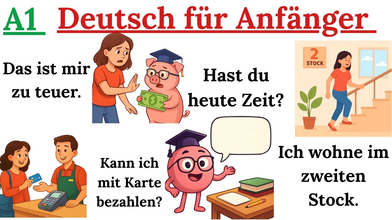 200 Deutsche Sätze für Anfänger 🇩🇪 | Einfach Deutsch lernen!