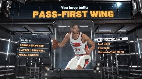 NBA 2K22 Best PASS FIRST WING Build Video! Comp Build with a Rare Build name!