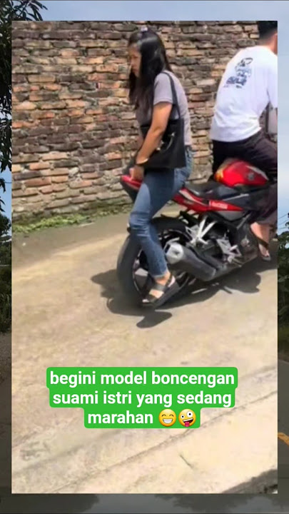 model boncengan suami istri yang sedang marahan#ngakakkocak #fypyoutube