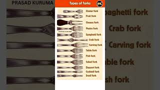 Type of Forks 🍴#fork #spoons #shorts #prasadkuruma