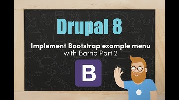 Implement Bootsrap blog example main menu in our Barrio sub-theme