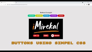 #8 Simple Button using HTML & CSS