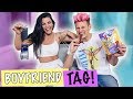 BOYFRIEND TAG! He Ate DOG FOOD & Dyed His Hair PINK!
