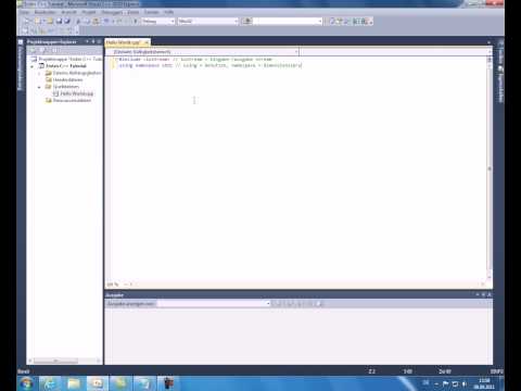 ( C++ Tutorial ) Tutorial 1 - Hello World [GER]