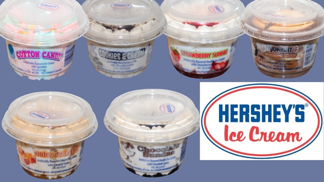 Hershey’s Strawberry, Chocolate, Cookies & Cream, Midnight Caramel, Cotton Candy, Dulce de Leche