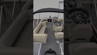 Sun Tracker's Biggest Two-Log Fishing Pontoon Boat, the FISHIN’ BARGE® 24 DLX -2017 for sale #boats