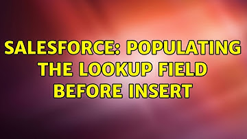 Salesforce: Populating the lookup field before insert