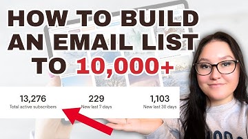 How To Build An Email List From Scratch (0-10,000+ Subscribers)