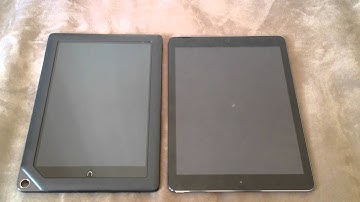 Shut Down/ Turn off Comparison of Ipad Air 9.7" Versus Nook hd+ 9".   Boring Useless Video