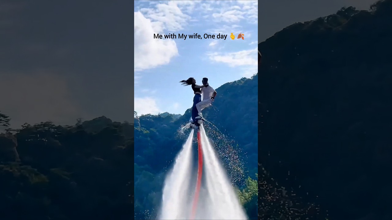 “Epic Flyboarding with My Wife 🌊💙 | Couple Adventure Travel Shorts 