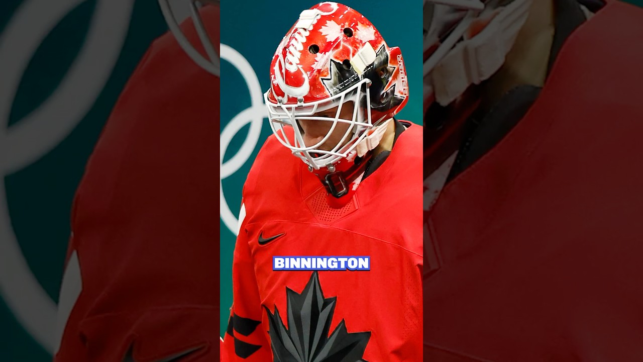 Jordan Binnington is Canada's goalie and he is LOCKED IN! Jordan Binnington is Canada's goalie and he is LOCKED IN!
