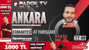 04 Ekim 2025 // Ankara At Yarışı Tahminleri // Gökhan Ormancı