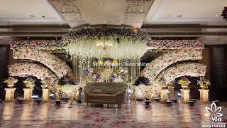 Engagement Stage Taj Krishna || SLN Flower Decoration