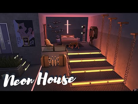 Видео: Дом с Неоном в Симс 4 / Neon House The Sims 4 #stopmotion #sims4housebuild #симсанутая #sims4build