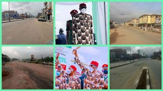 SEE HOW EMPTY OWERRI STREETS TAKE THE SHINE OFF BUHARI'S VISIT