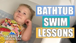 Teaching Your Child to Swim in the Tub! (Creative Ways to Develop Baby's Skills at Home)