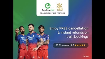 Train Ticket Confirm Nahi Hui? #Confirmtkt #RCB | 30s | #TrainTicketKing (Hindi)