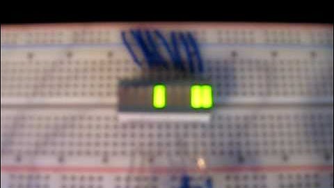 8 Segment LED Binary Counter (Atmega8)